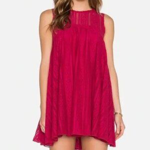 Free People Tu Es La Red Lace Mini Dress (Small)